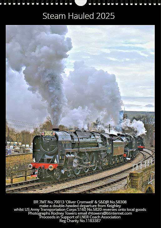 1. Front cover Steam Hauled 2025 Calendar